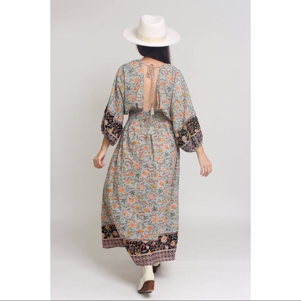 Love Stitch Amanda Volume Sleeve Maxi Dress - Picture 13 of 14